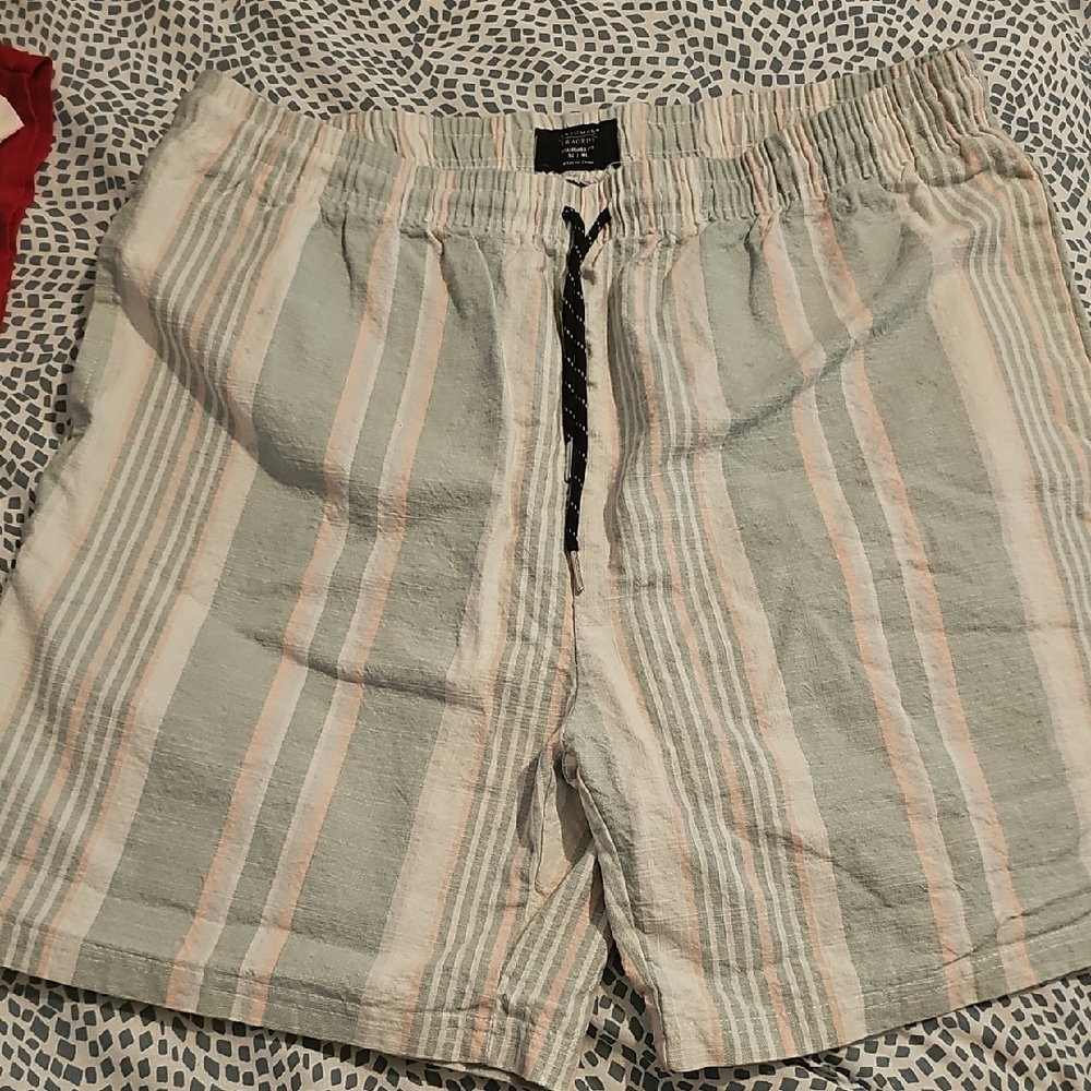 Triumph Green and Pink Patterned Shorts